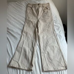 Sezane Wide Leg Crop Jeans